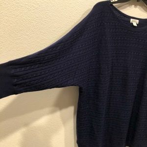 Raglan-sleeved Market & Spruce sweater, navy